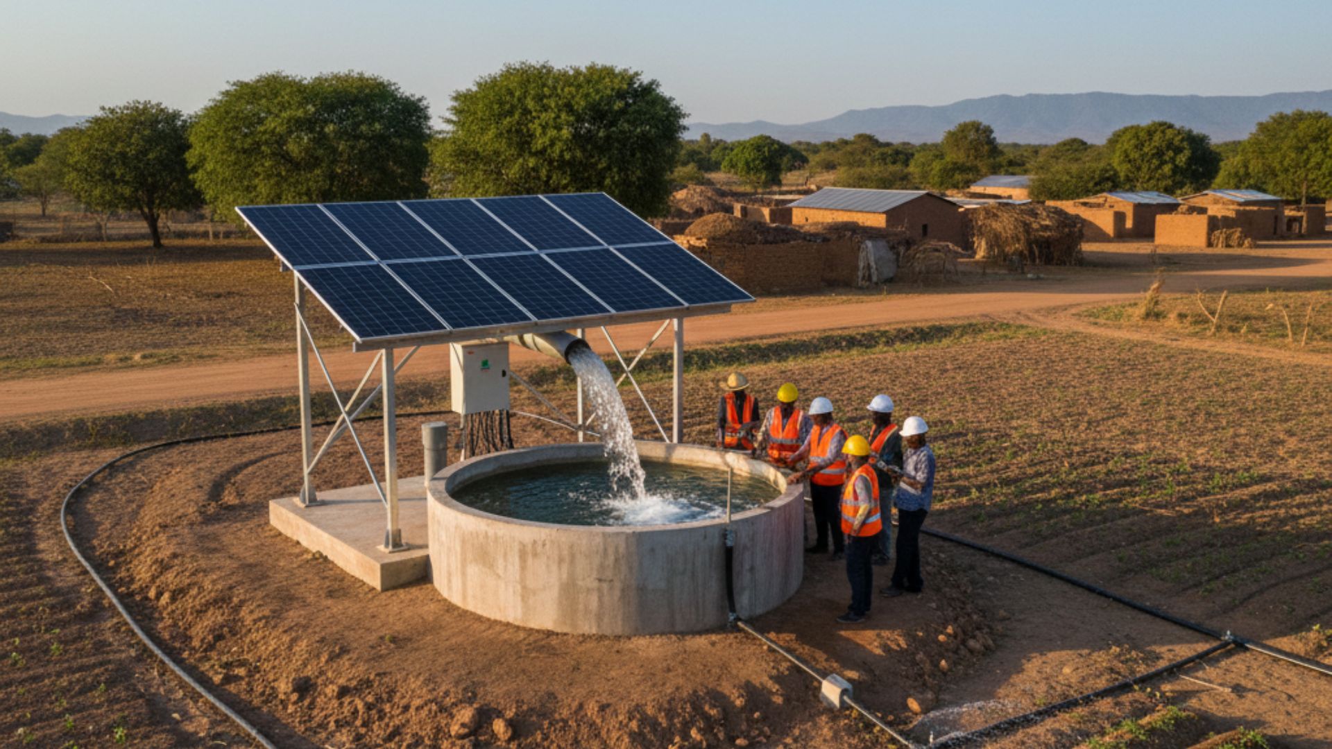 Solar submersible pumping system